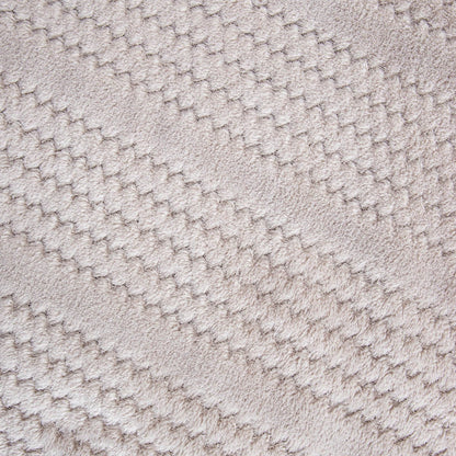 Koc MAVRO Soft Gray Blanket with Decorative Stitching 150x200cm