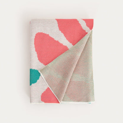 FELO Blanket with Colourful Floral Motif 130x170cm