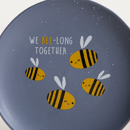 Plate ANNBEE Navy Blue Bee Porcelain Plate 16 cm