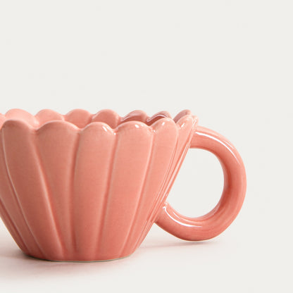RASSET Pink Flower Ceramic Mug 150ml