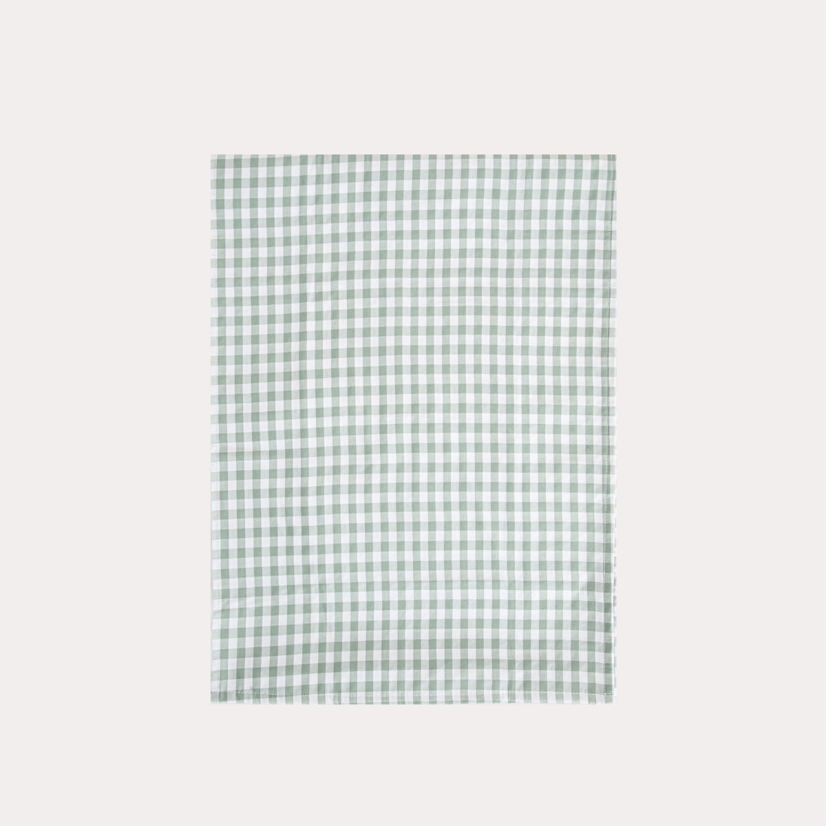 ALAMBRA Checkered Pistachio Table Runner 40x160cm