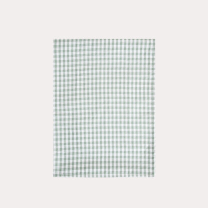 ALAMBRA Checkered Pistachio Table Runner 40x160cm