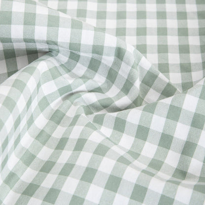 ALAMBRA Checkered Pistachio Table Runner 40x160cm