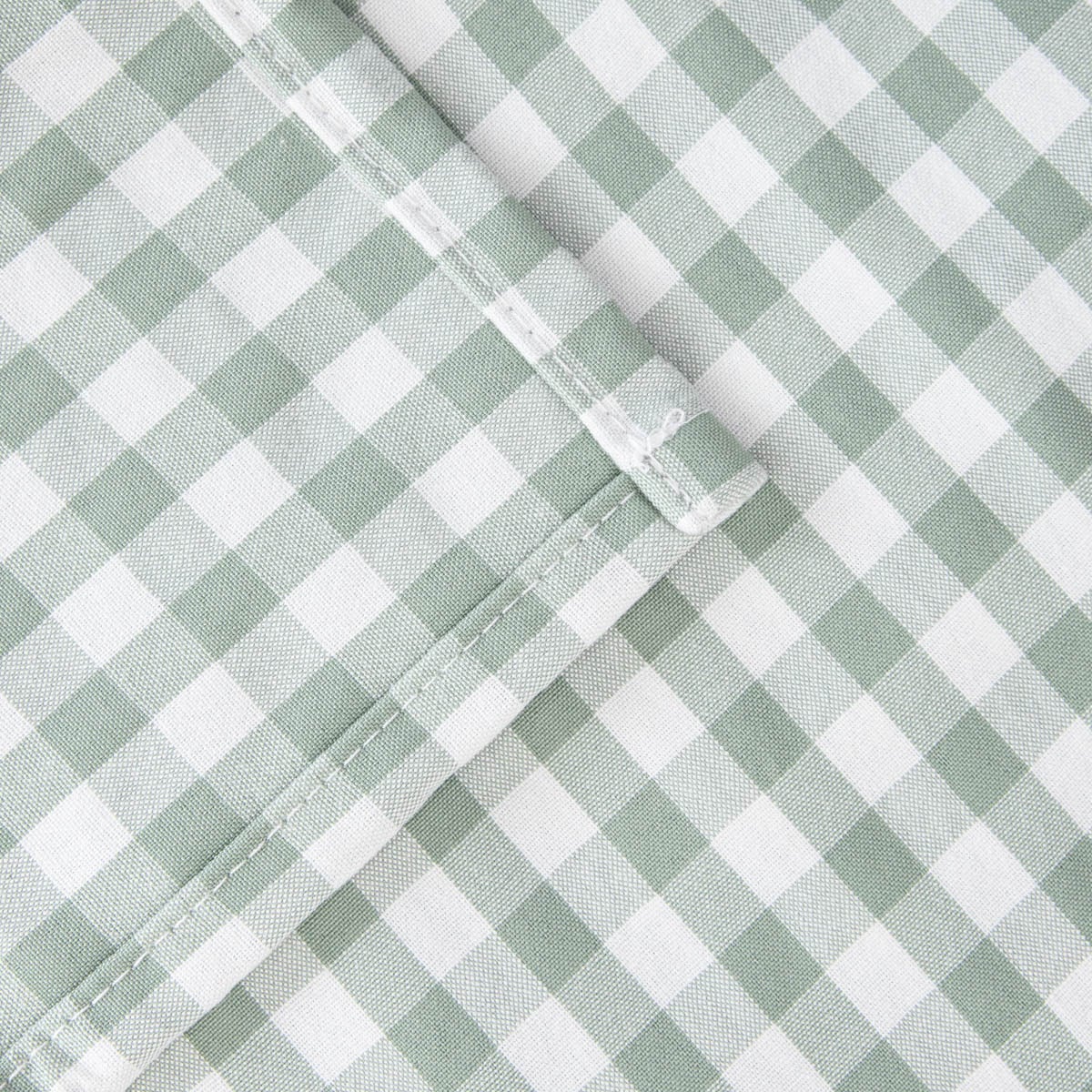 ALAMBRA Checkered Pistachio Table Runner 40x160cm
