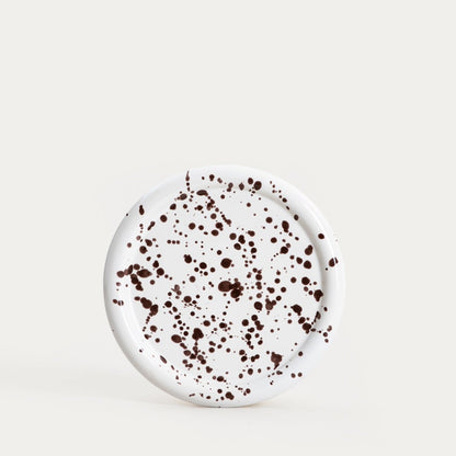WILORA Dessert Plate Spotted Brown 21 cm
