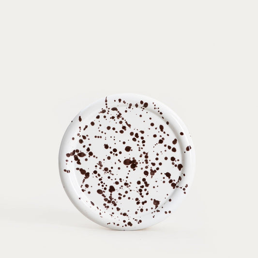 WILORA Dessert Plate Spotted Brown 21 cm