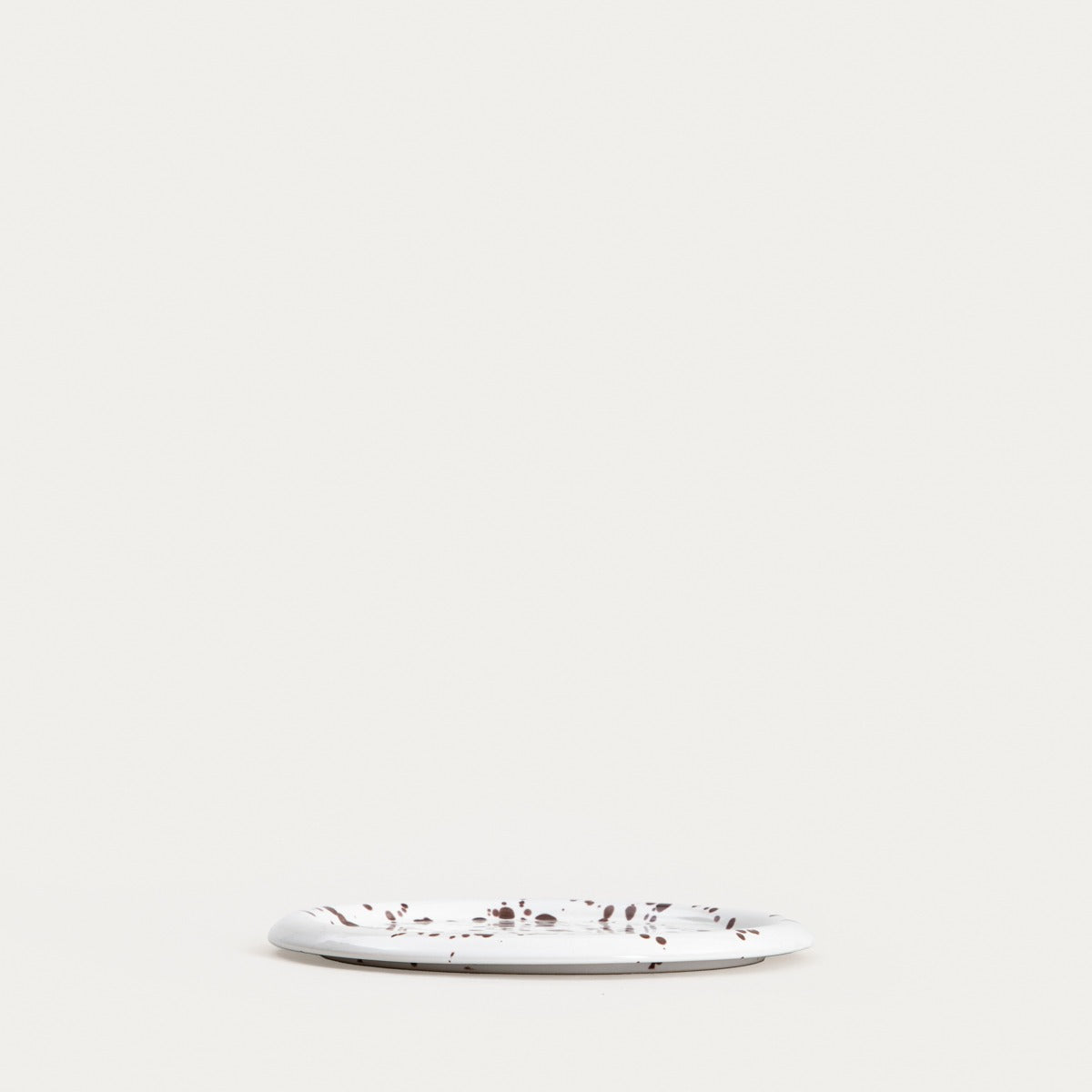 WILORA Dessert Plate Spotted Brown 21 cm
