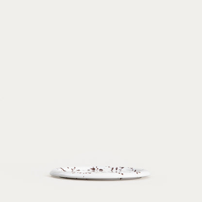 WILORA Dessert Plate Spotted Brown 21 cm
