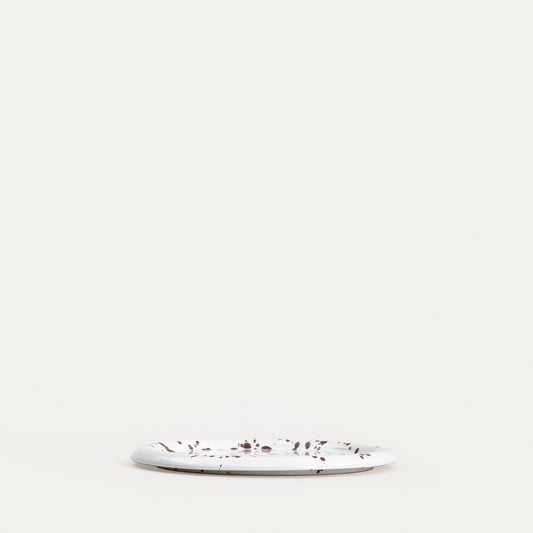 WILORA Dessert Plate Spotted Brown 21 cm