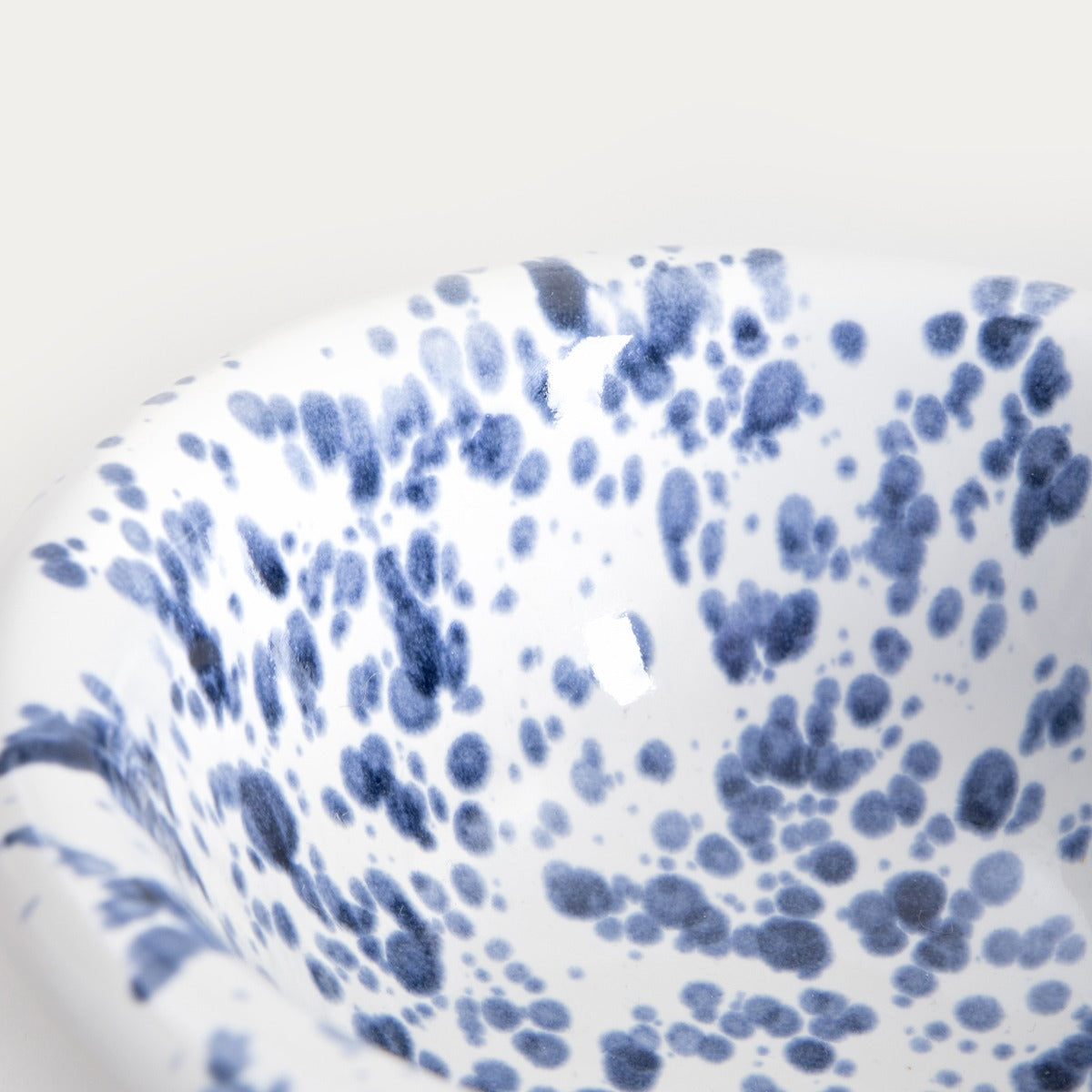 WILORA Spotted Navy Blue Ceramic Bowl 18x7 cm