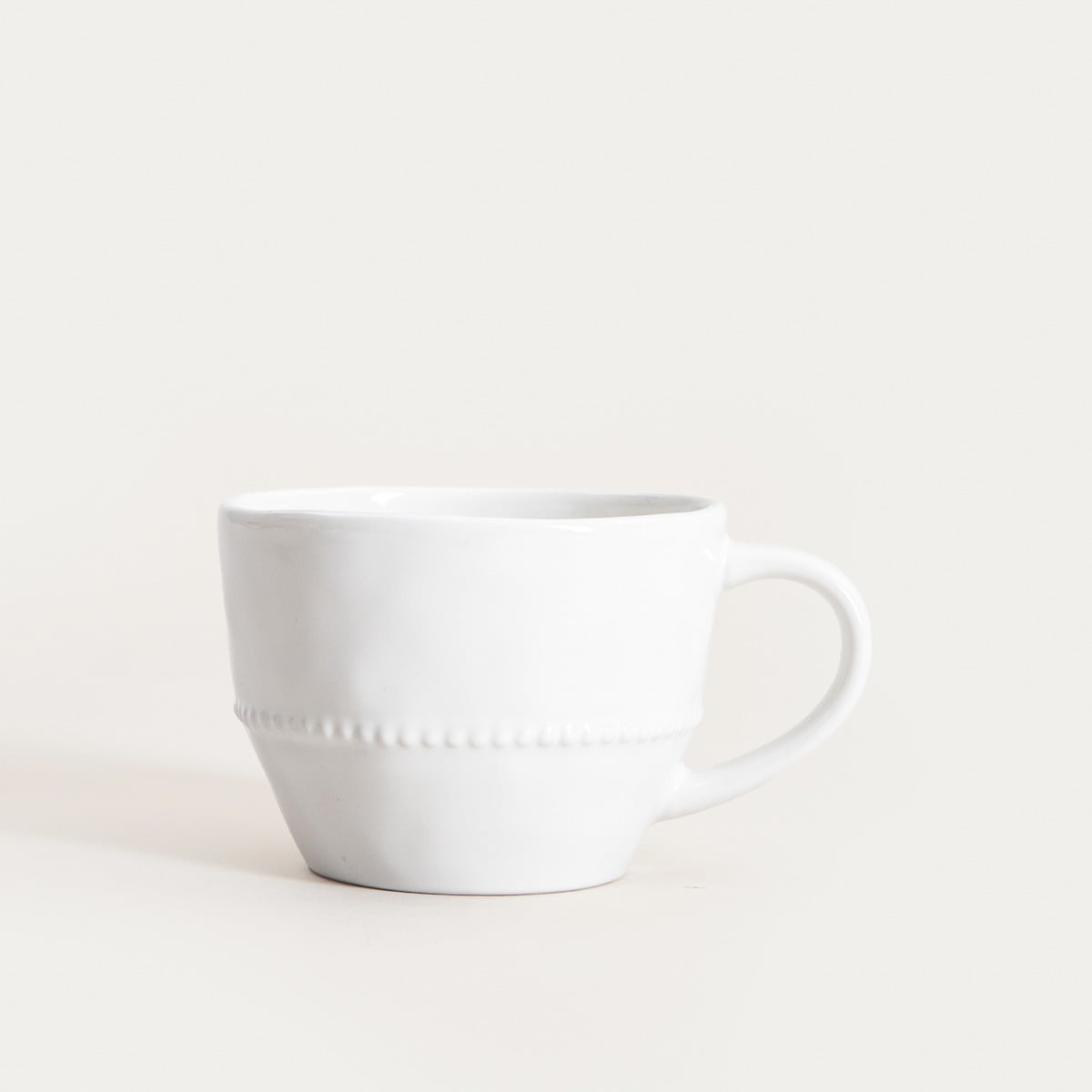 PADRA Low Ceramic Mug 0.3L - Durable Stoneware Coffee Cup