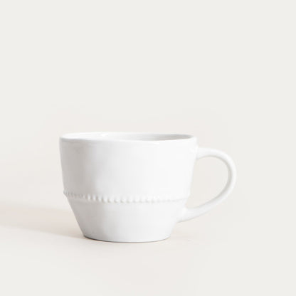 PADRA Low Ceramic Mug 0.3L - Durable Stoneware Coffee Cup