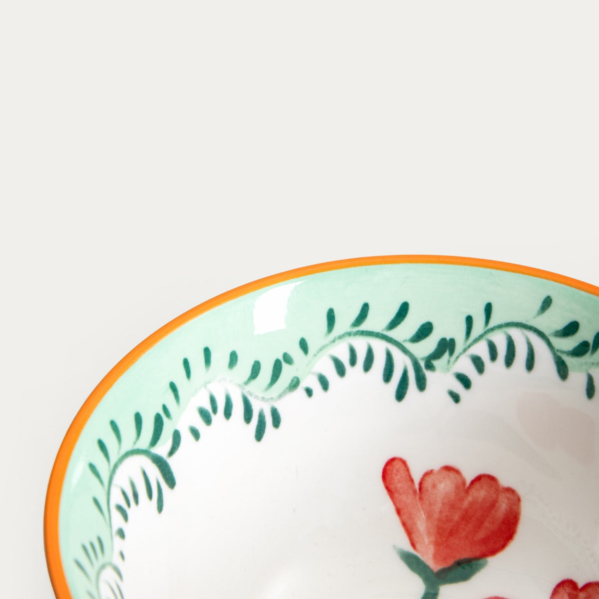 Miska LIMK Ceramic Bowl with Red Flowers - 12 cm Porcelain