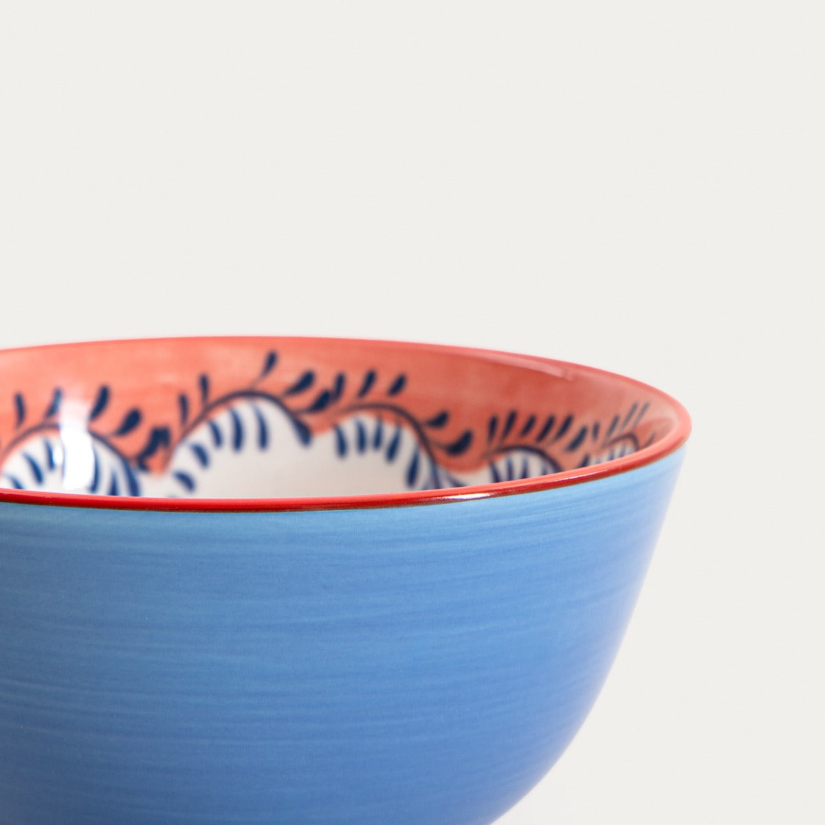 Miska LIMK Small Blue Floral Ceramic Bowl 12 cm