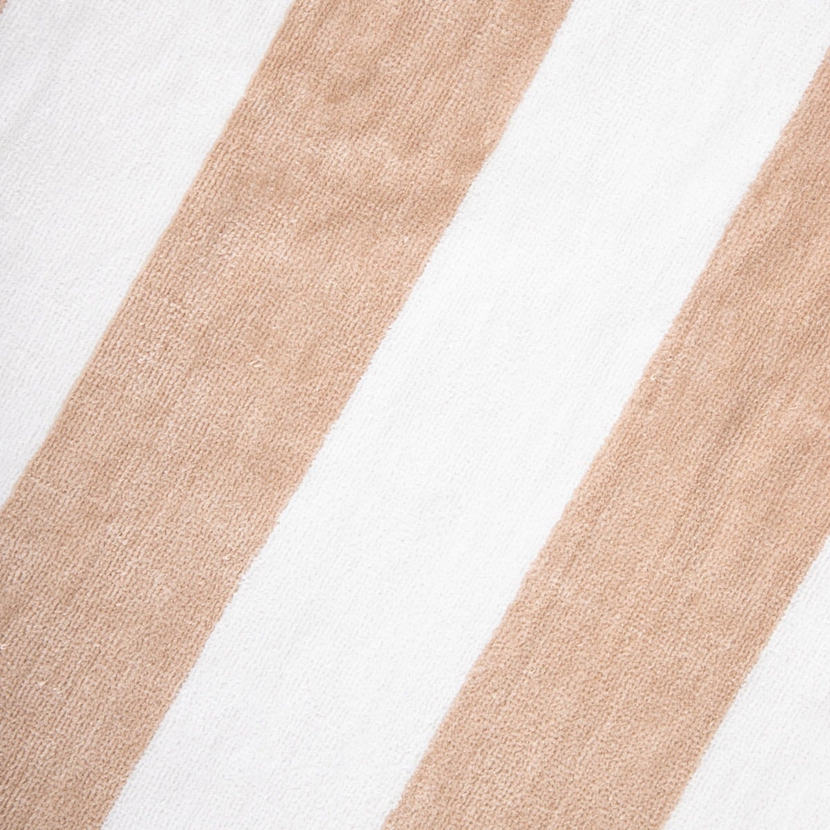 LAWENA White and Beige Striped Cotton Towel 100x150 cm