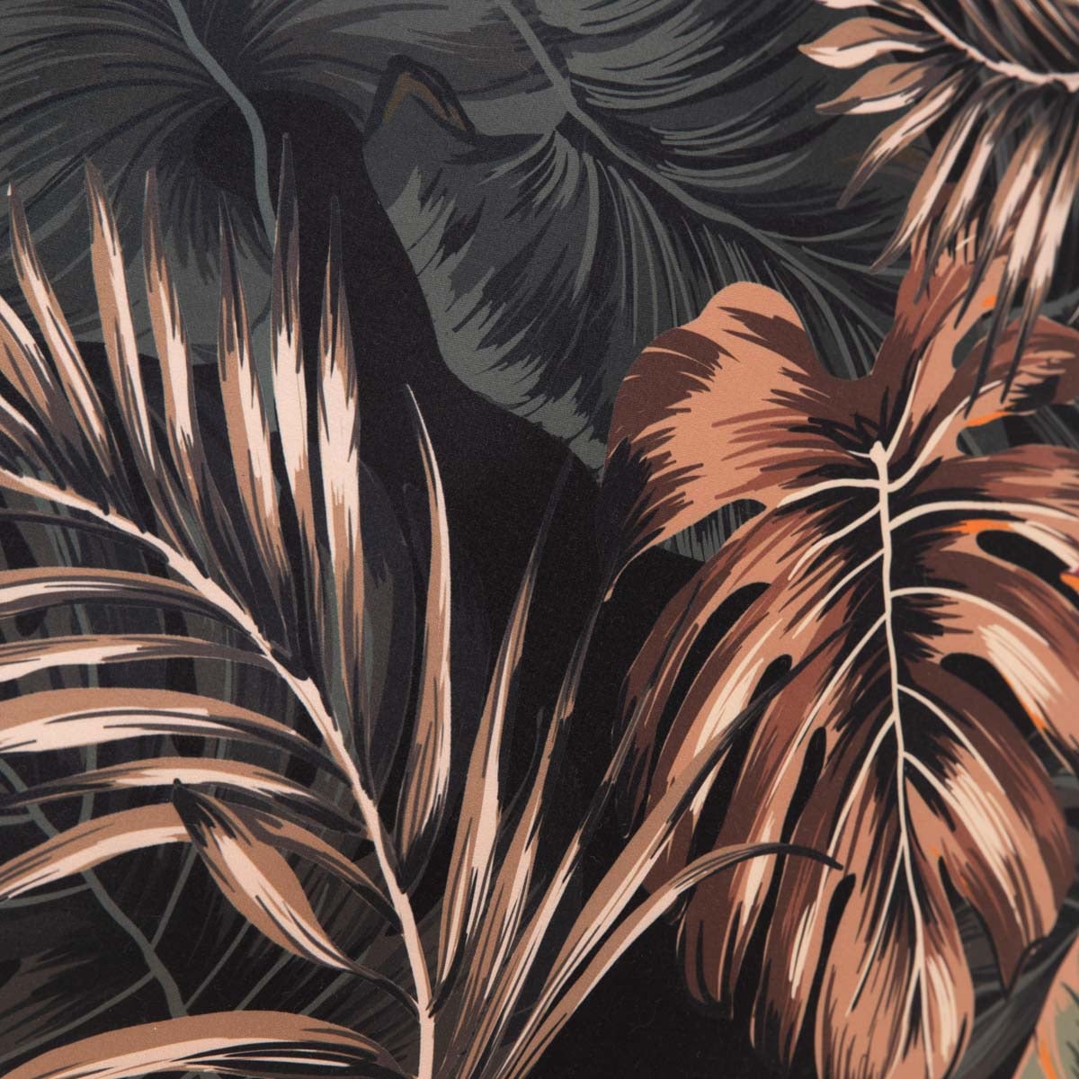 EC FONCE Microfibre Black Leaf Bedding Set 140x200 + 70x80 cm