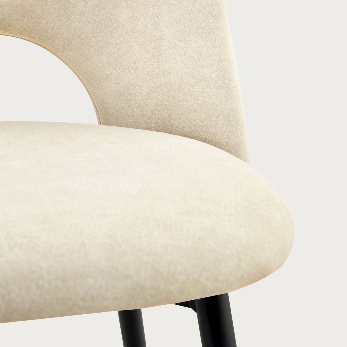 TRIVIO Beige Fabric Chair - Comfortable Dining & Study Seating
