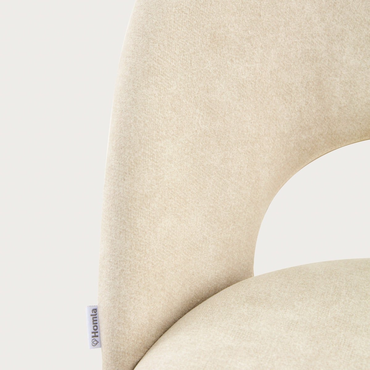 TRIVIO Beige Fabric Chair - Comfortable Dining & Study Seating