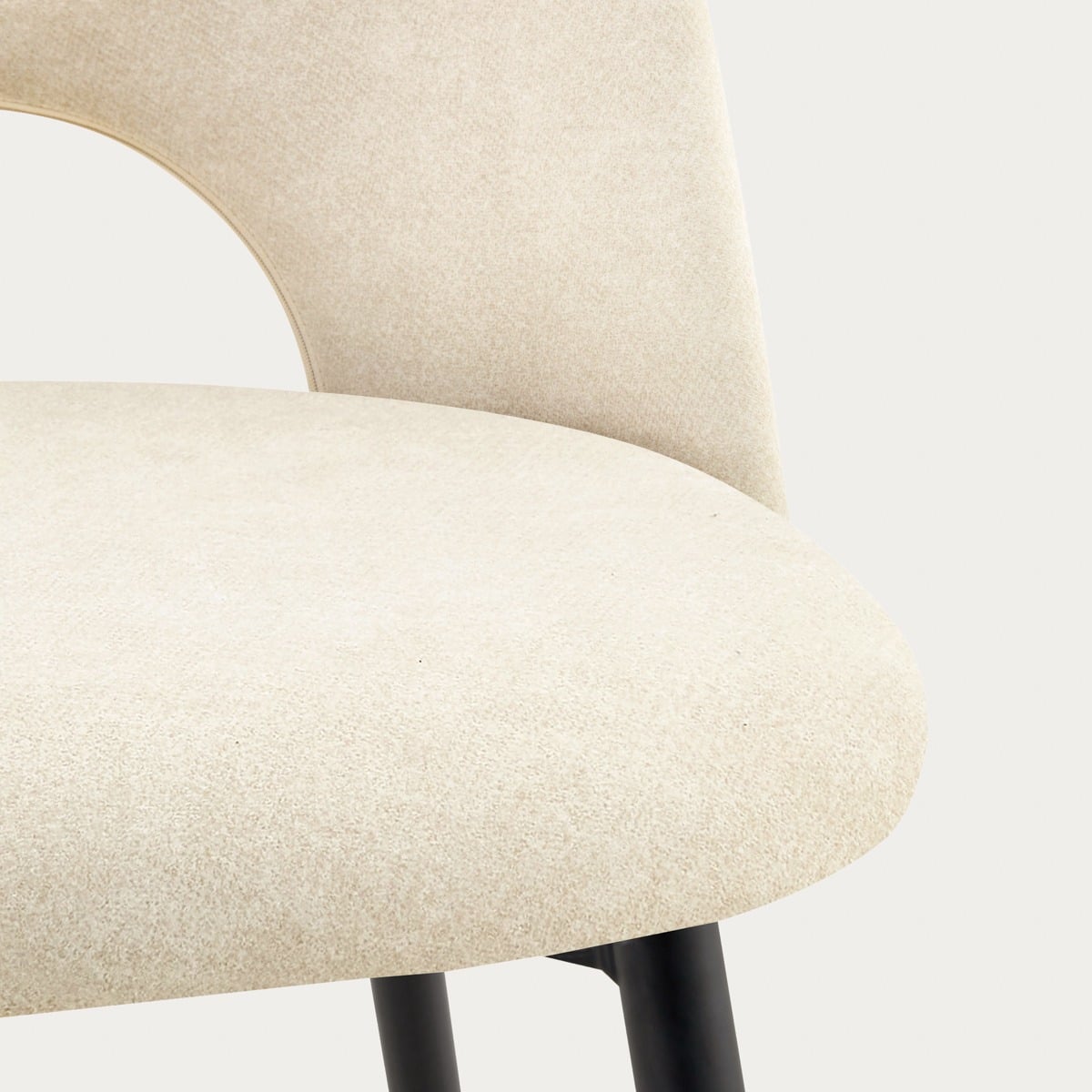 TRIVIO Beige Fabric Chair - Comfortable Dining & Study Seating