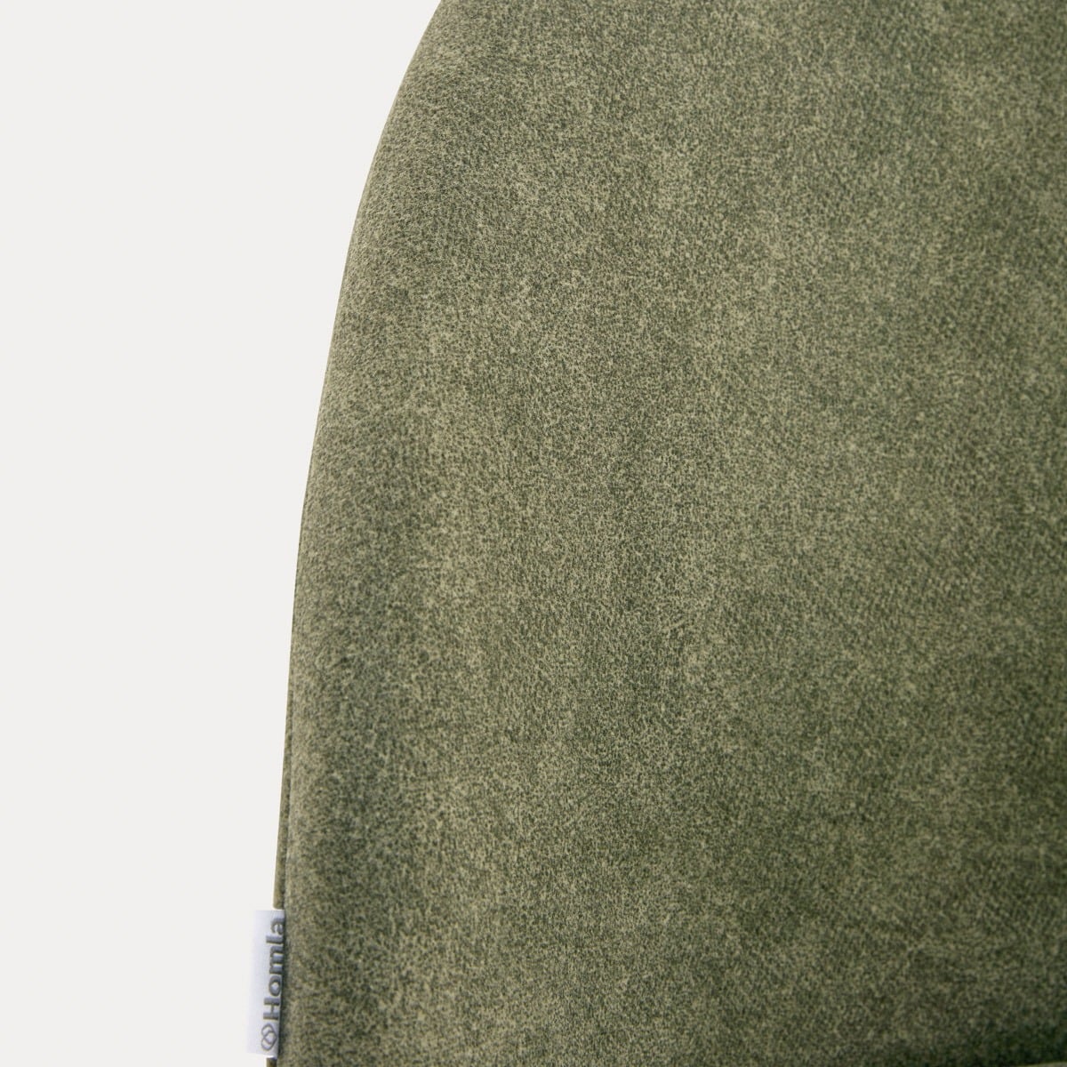 FIORA Green Fabric Chair with Metal Legs