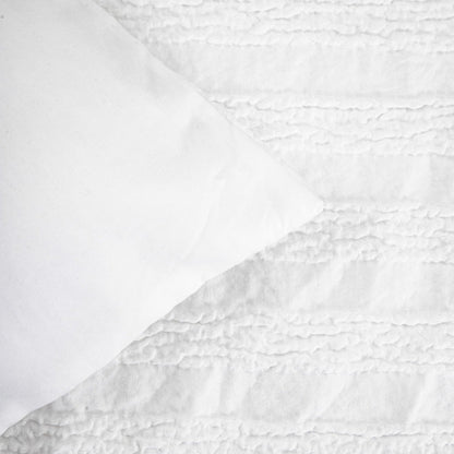 REYA White Microfibre Bedding Set 160x200 cm with Pillowcases