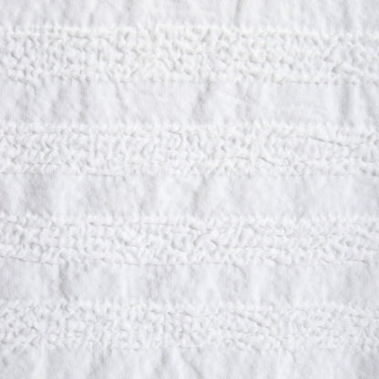REYA White Microfibre Bedding Set with Decorative Texture