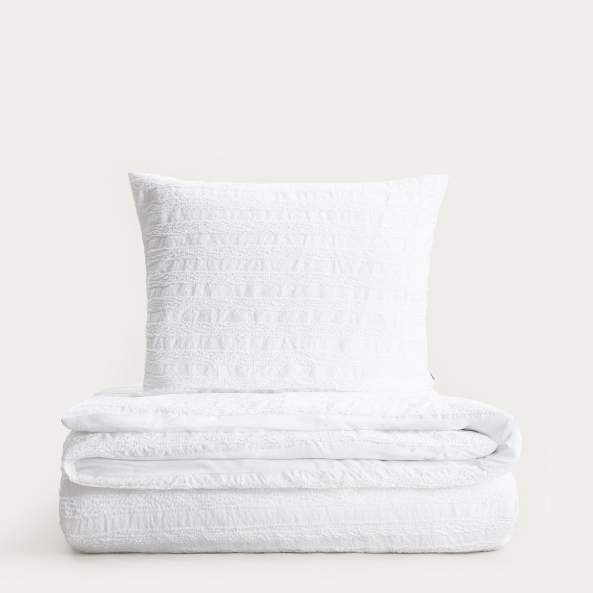 REYA White Microfibre Bedding Set 140x200 cm with Pillowcase