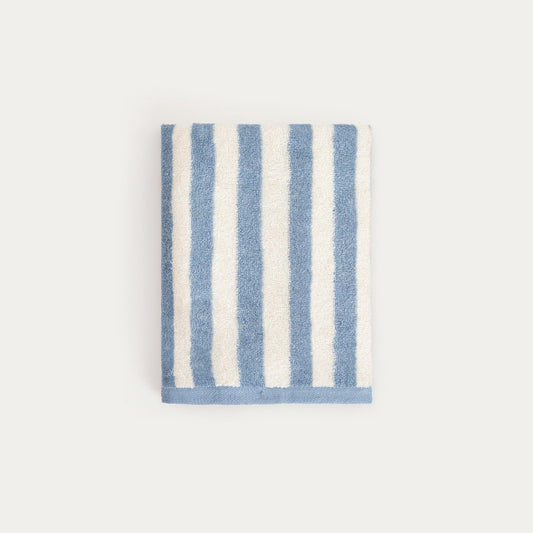 LISTRA Blue Striped Cotton Towel 50x90 cm