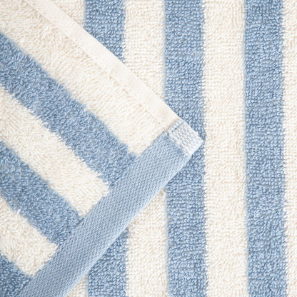 LISTRA Blue Striped Cotton Towel 50x90 cm
