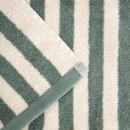 LISTRA Pistachio Stripes Bath Towel 50x90 cm