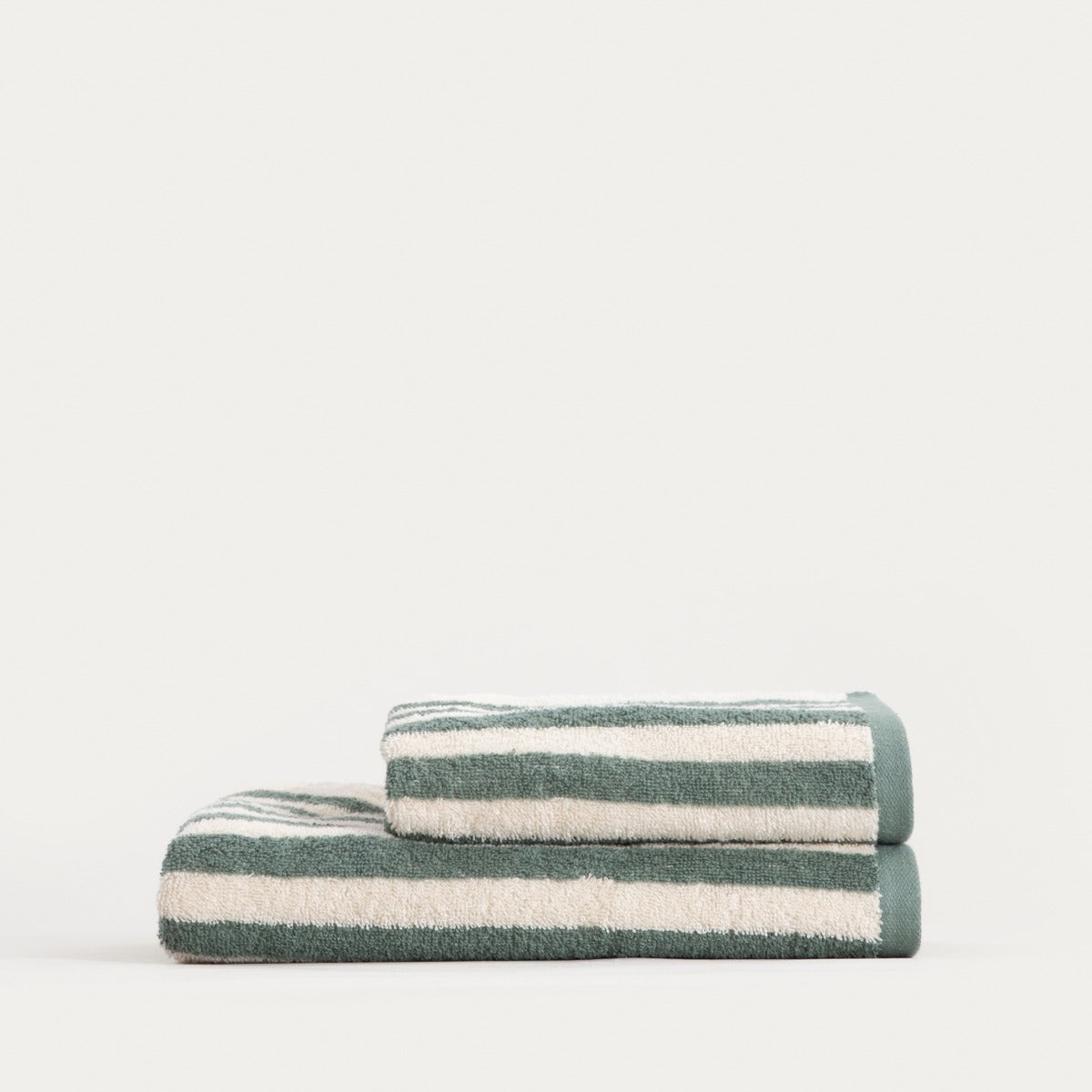 LISTRA Pistachio Stripes Bath Towel 50x90 cm