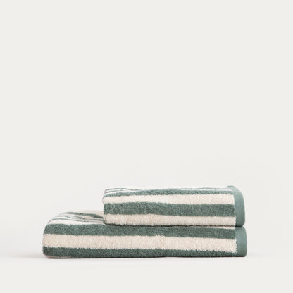 LISTRA Pistachio Stripes Bath Towel 50x90 cm
