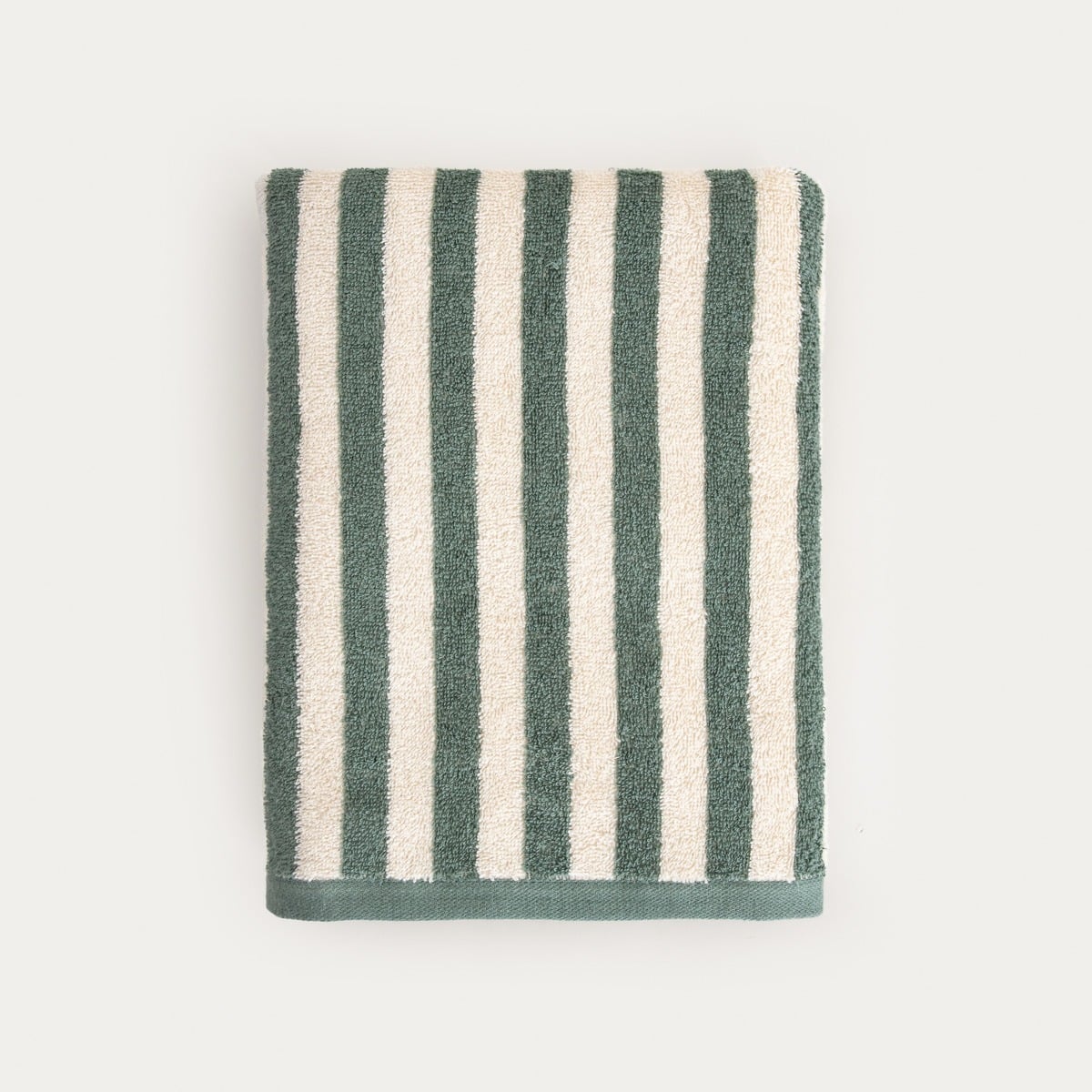 LISTRA Bath Towel in Pistachio Stripes 70x130 cm