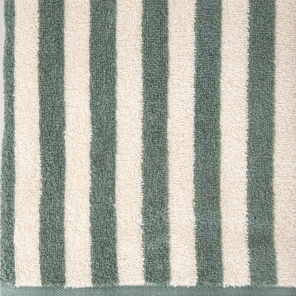 LISTRA Bath Towel in Pistachio Stripes 70x130 cm