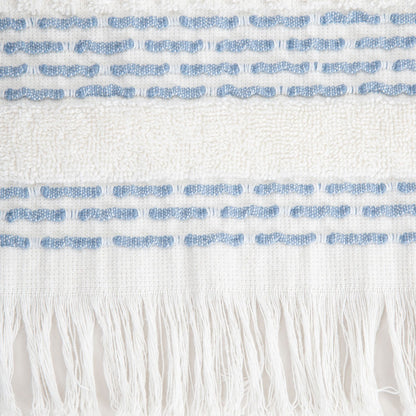 ROSOP Boho Navy Blue Striped Towel 50x90 cm