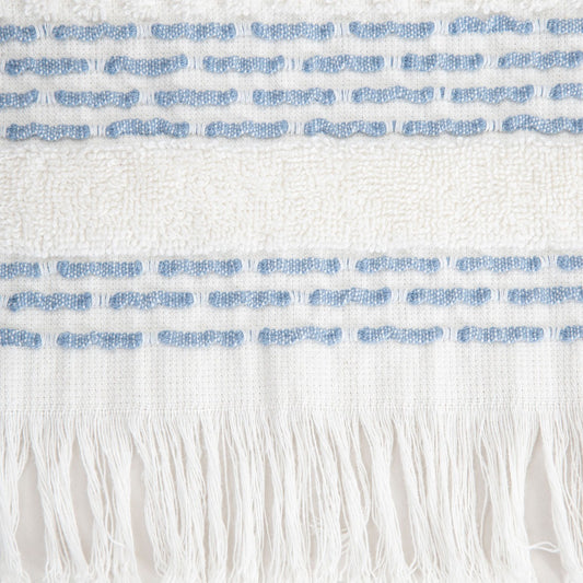 ROSOP Boho Navy Blue Striped Towel 50x90 cm
