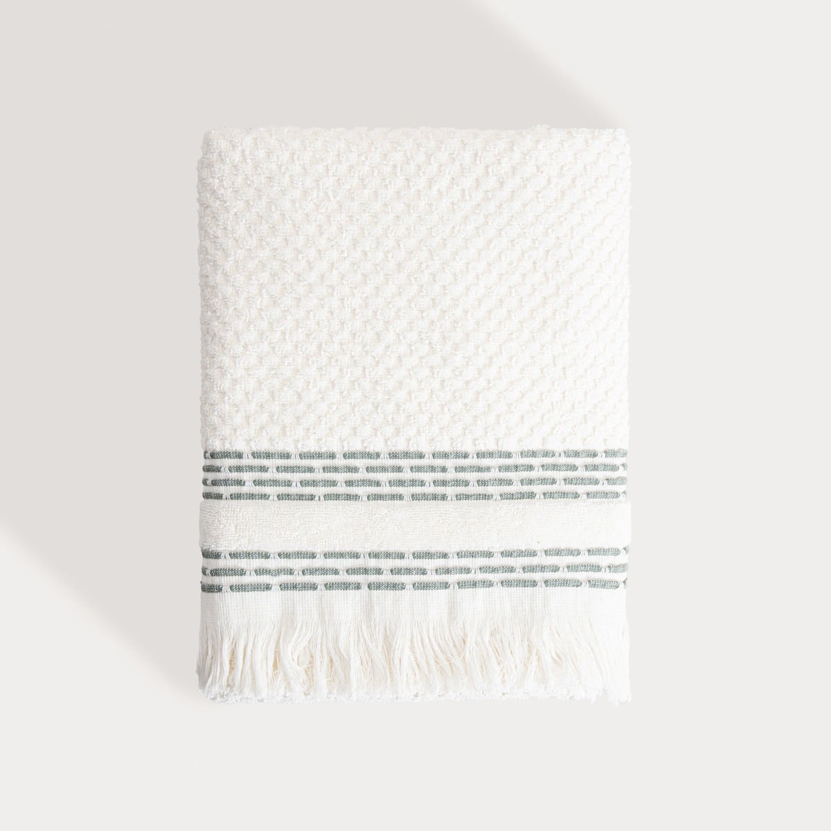 ROSOP Boho Towel with Navy Blue Stripes 70x130 cm