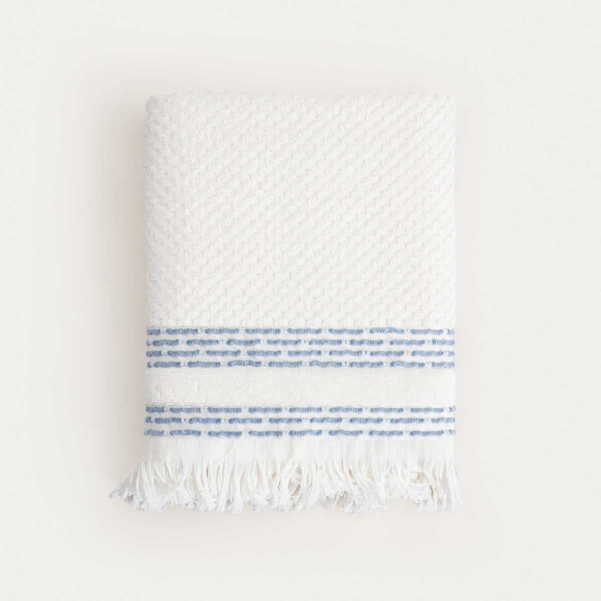 ROSOP Boho Towel with Navy Blue Stripes 70x130 cm