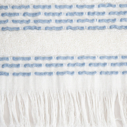 ROSOP Boho Towel with Navy Blue Stripes 70x130 cm