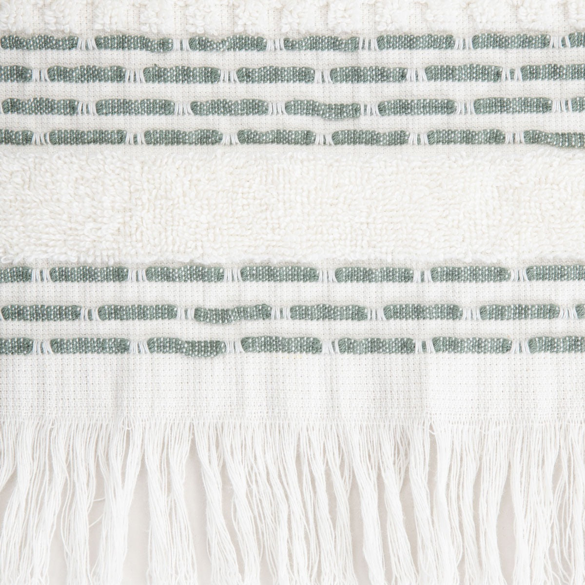ROSOP Boho Towel with Pistachio Stripes 50x90 cm