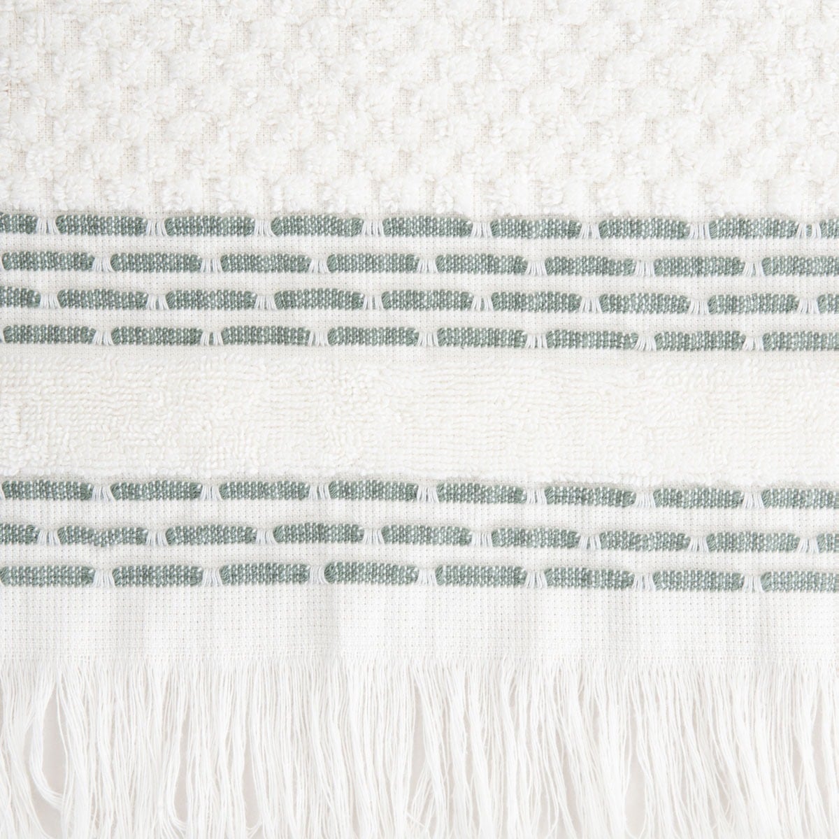 ROSOP Boho Towel with Pistachio Stripes 70x130 cm