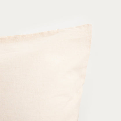 Delia Washed Cotton Beige Duvet Cover Set 160x200 cm