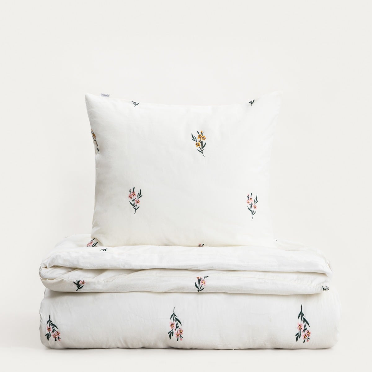 Floral Dream Washed Cotton Bedding Set 160x200 + 2 Pillowcases