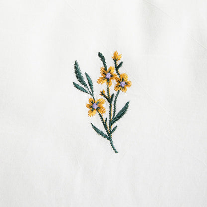 Floral Dream Washed Cotton Bedding Set with Floral Embroidery