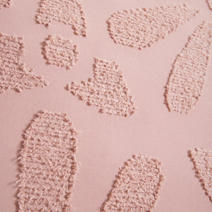 SILVA Microfibre Bedding Set with Floral Stitching Pink 220x200 cm