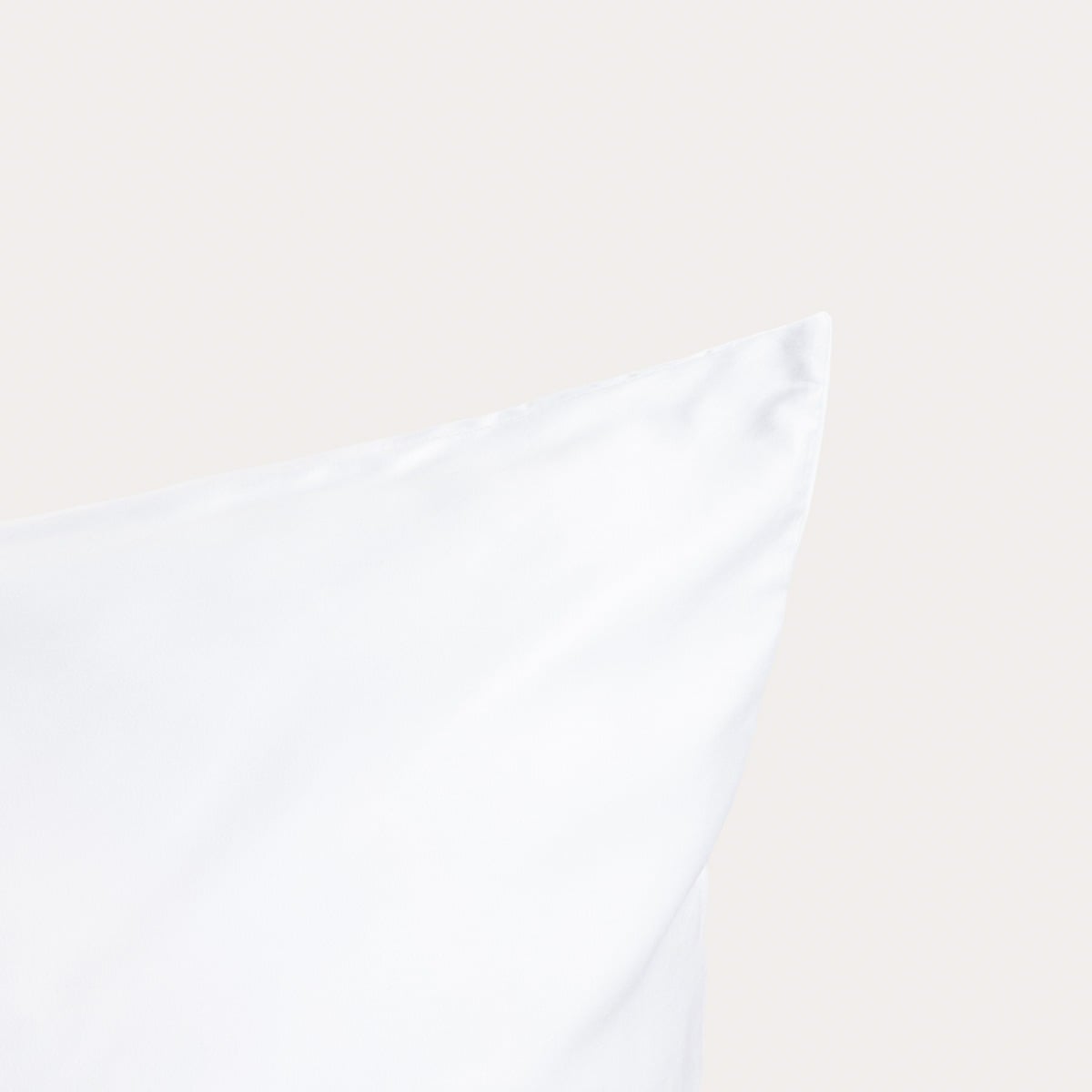 BAMSA Plain Bamboo Satin White Bedding Set 160x200 cm