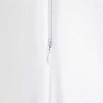 BAMSA Plain Bamboo Satin White Bedding Set 160x200 cm