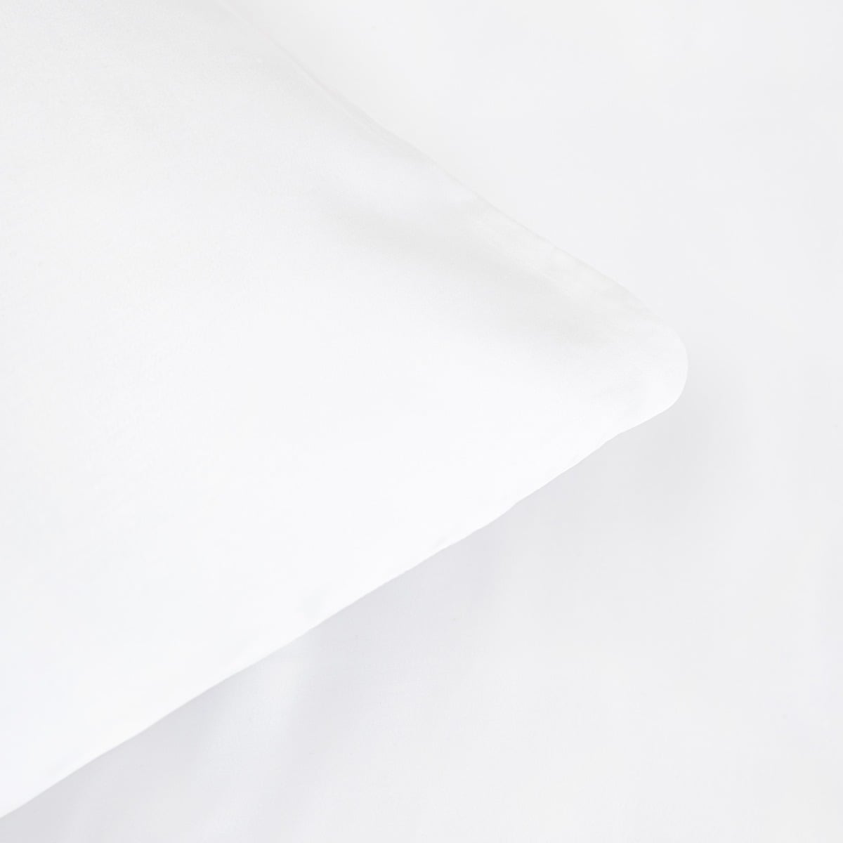 BAMSA Smooth Bamboo Satin White Bedding Set 220x200 + 2x50x60 cm