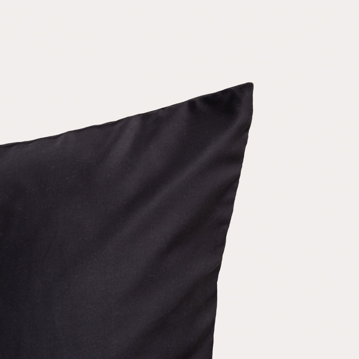 BAMSA Smooth Bamboo Satin Black Bedding Set 160x200 cm