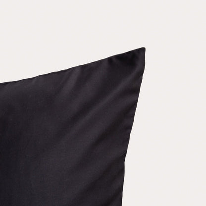 BAMSA Smooth Bamboo Satin Black Bedding Set 160x200 cm